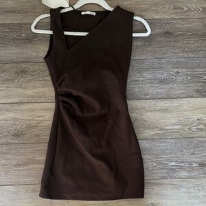 Zara Brown Mini Dress